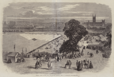 General View of the Royal Agricultural Society's Show at Canterbury (engraving)