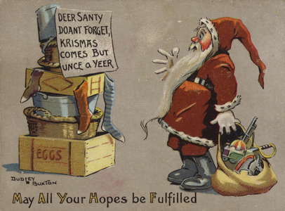 Messsage for Santa (chromolitho)