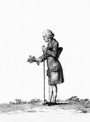 Jean Jacques Rousseau (1712-1778) French writer, engraving