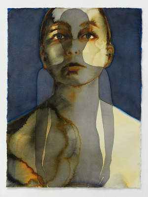 Seeing a Shadow, 2023 (w/c on arches)