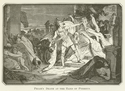 Priam's Death at the Hand of Pyrrhus (engraving)