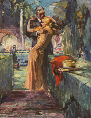 Romance Magazine Plate, UK, 1930s