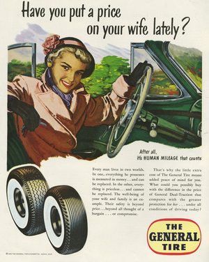 The General Tire and Rubber Company Magazine Advert, USA, 1950s