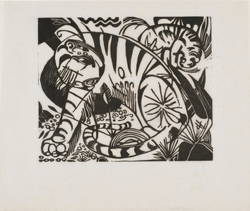 The Tiger, 1912. (woodcut on Japan paper)