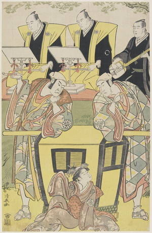 (Scene from The Shosa "Modori kago iro ni aikata"), 1788