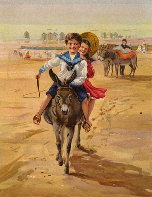 A Young Lochinvar (colour litho)