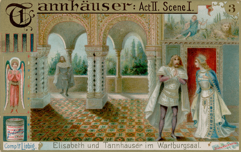 Elisabeth and Tannhauser (chromolitho)