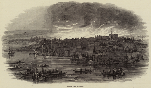 Great Fire at Pera (engraving)