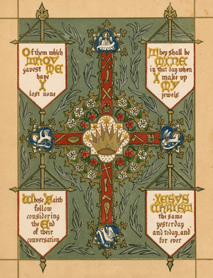 Festivals of Apostles, Evangelists, All Angels and All Saints (colour litho)