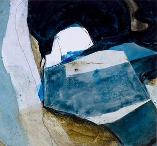 Purbeck Quarries 14 (collage & watercolour)