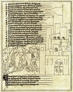 Albigensian Crusade: Siege of Toulouse, 1217 (manuscript)