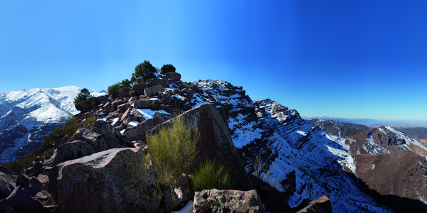 Panorama from Oukaimeden, High Atlas Mountains, Morocco (photo)
