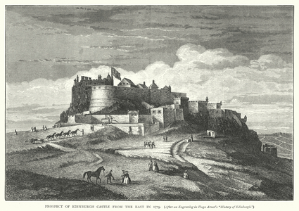 Prospect of Edinburgh Castle from the East in 1779 (engraving)