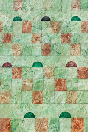 Palais en quatre parties, 1933 (Watercolor wax on canvas primed with plaster)