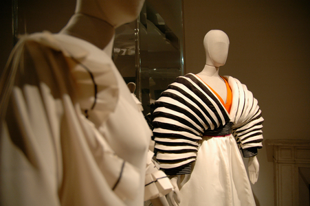 Some sculpture dresses by designer Roberto Capucci, Florence, Italy, 2007 (photo)