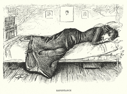 Illustration for Trilby by George du Maurier (engraving)