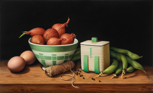 Still Life with Peppercorns, 2018 (oil on linen)