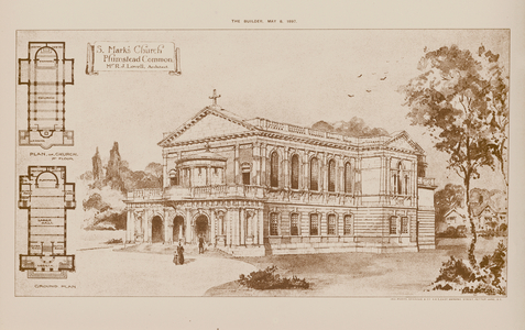 S Mark's Church, Plumstead Common (engraving)