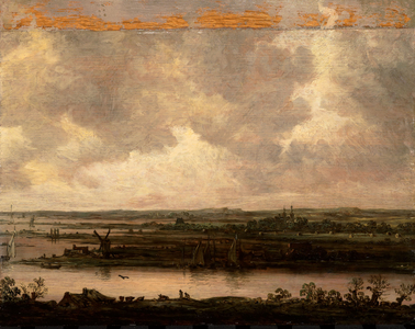 View of the River Spaarne and the Haarlemmermeer, 1644 (oil on panel)
