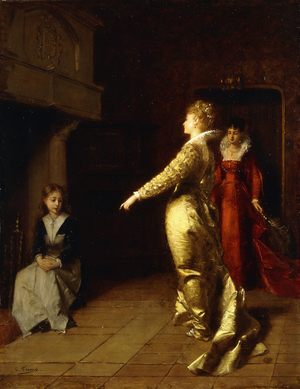 Cinderella (oil on panel)