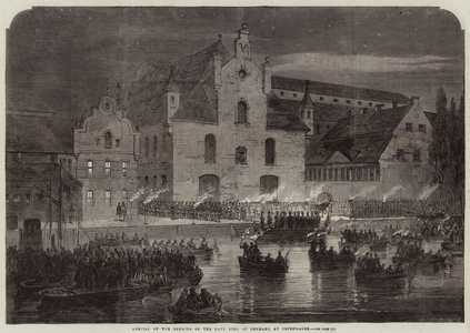Arrival of the Remains of the Late King of Denmark at Copenhagen (engraving)
