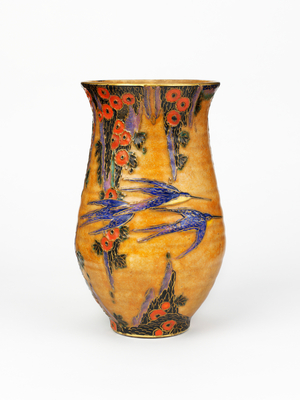 Glazed earthenware vase, 1930-40 (earthenware)
