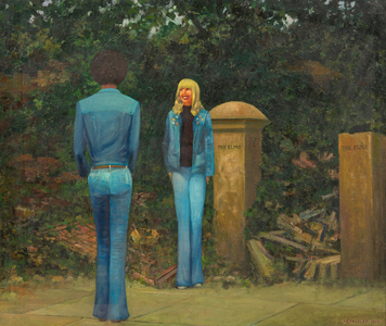 Blue Jeans, Moss Side, 1965 (oil on board)