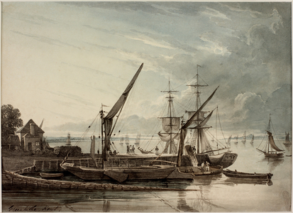 The Pier, Greenhithe, Kent (w/c on paper)

