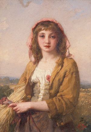 The Gleaner, 1876 (oil on canvas)