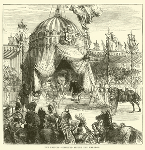 The Princes summoned before the Emperor (engraving)