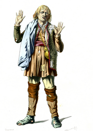 The joke of Master Pathelin, 1872 (engraving)