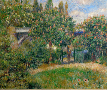 The railway bridge at Chato (painting on canvas)