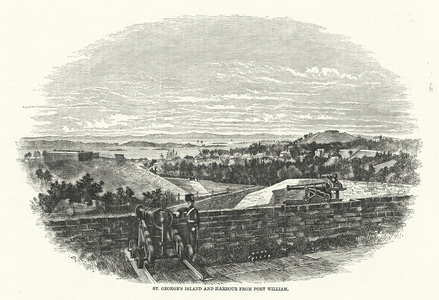 St George's Island and Harbour from Fort William (engraving)