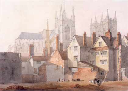 Old Westminster, 1811 (pencil & watercolour on wove paper)