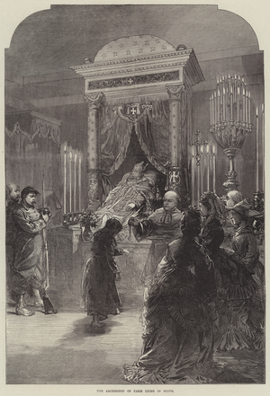 The Archbishop of Paris Lying in State (engraving)