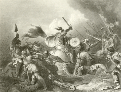 The battle of Hastings (engraving)