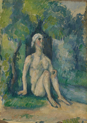 Bather Sitting near the Water, 1876 (oil on canvas)