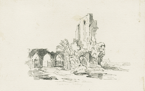 Croxden Abbey: pen and ink drawing, nd [?19th cent] (drawing)