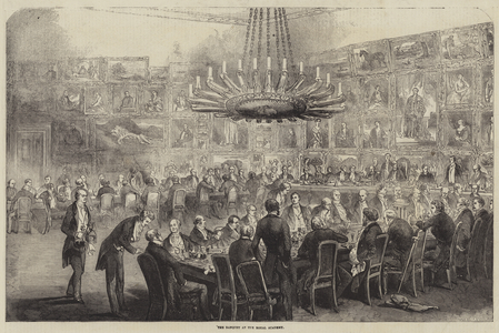 The Banquet at the Royal Academy (engraving)
