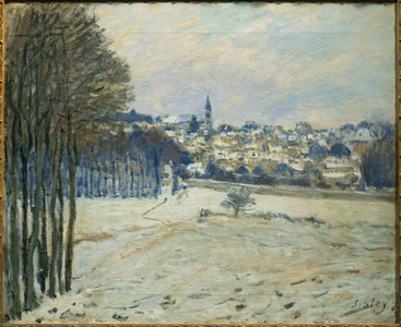 La neige a Marly-le-Roi … (painting on canvas)
