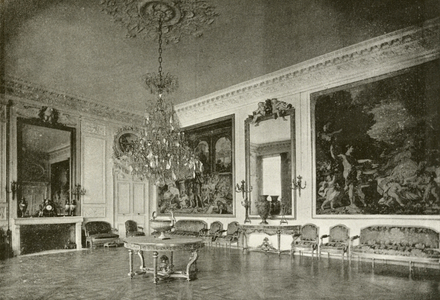 Compiegne, Salon de Reception des Souverains Etrangers (b/w photo)