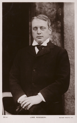 Lord Rosebery (b/w photo)