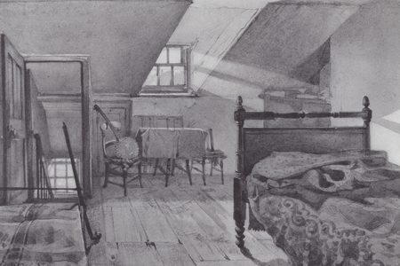 Lost London: Marshalsea Prison, a Sky-Parlour (litho)