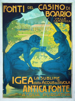 Advertising poster for the Igea Source of the Boario Terme in Valle Camonica, 1917 (litho)