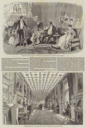 Visit of the King of the French to Queen Victoria (engraving)