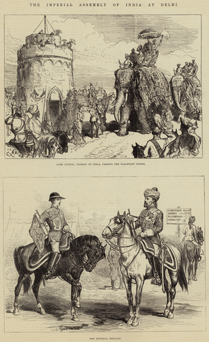 The Imperial Assembly of India at Delhi (engraving)
