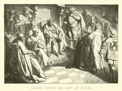 Luther before the diet at Worms (engraving)