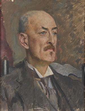 Oliver Elton (oil on canvas)