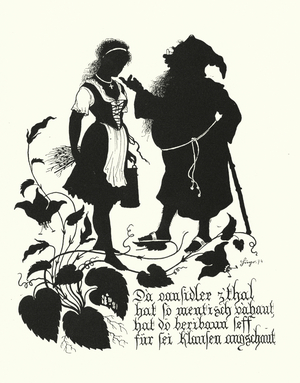 Silhouette by Hugo Strohl (litho)