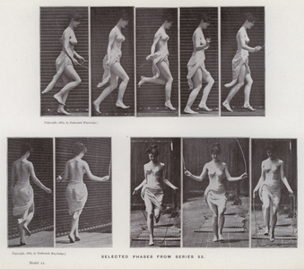 The Human Figure in Motion: Selected phases from series 53 (b/w photo)